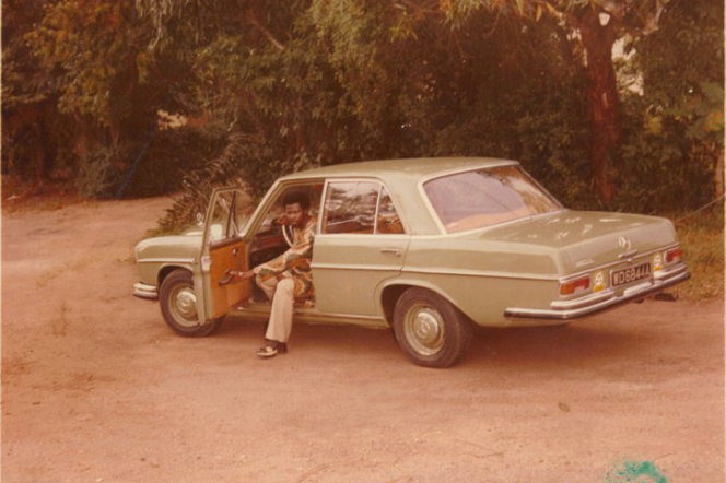 Fig. 3, Unknown man in his car 1970s